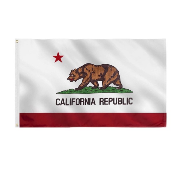 California State Flag‎ 3x5 Ft 3 Layers Double Sided Embroidered Sewn Stripes - Picture 1 of 11